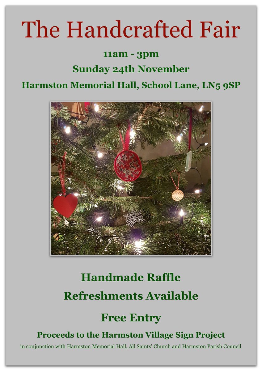 Coming up tomorrow is what is turning into a fantastic annual event ... it’s the Handcrafted Fair. Perfect opportunity for some Christmas shopping 🎄