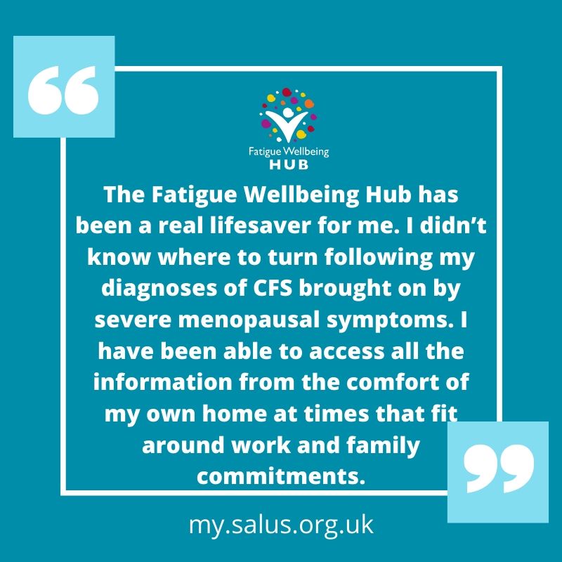 Salus101's tweet photo. Thanks to Catherine one of our beneficiaries who shared her positive experiences of using the Fatigue Wellbeing Hub. Visit here to access the Fatigue Wellbeing Hub https://t.co/5rvUgG7Ksc
#fatiguewellbeing #fatiguesupport #fatigueadvice #ptsd #braininjury #hormone #anxiety https://t.co/bZLiZ5VmGB