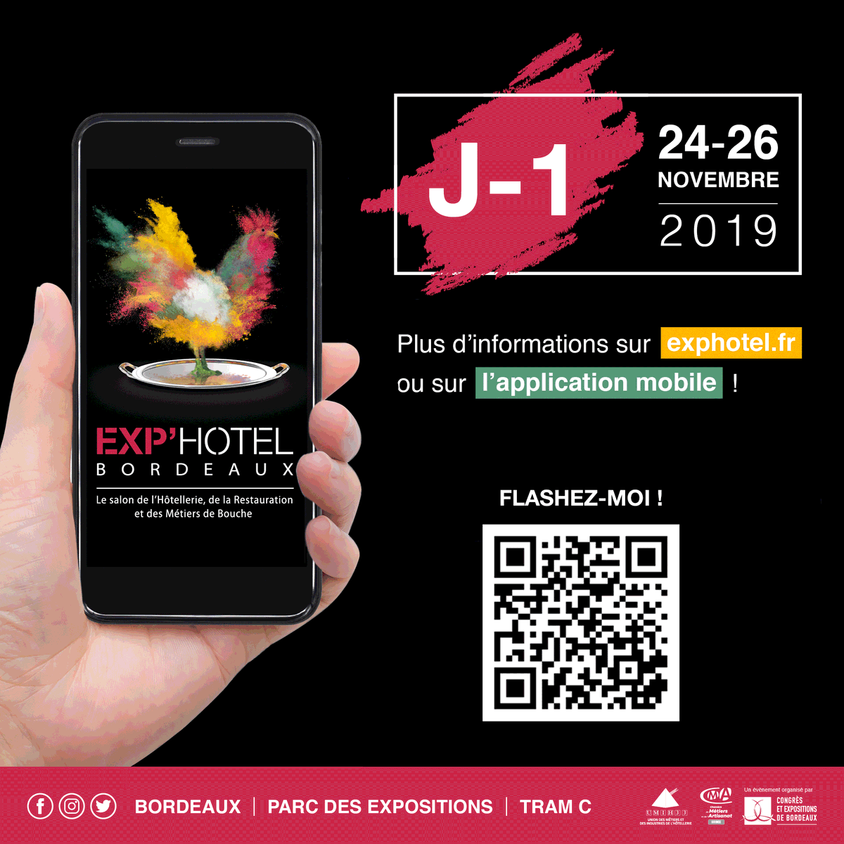 VirginieRdy's tweet photo. | #EXPHOTEL |

📱Téléchargez l'app Exphôtel pour ne rien manquer du salon ! 

🏆 Découvrez le programme de l'édition 2019
📖 Retrouvez la liste des exposants et des visiteurs
🖋  Prenez rendez-vous en direct sur le salon !

#EXPHOTEL2019 #EVENT #ETCHEBEST #WORK #SALON #BORDEAUX https://t.co/k4mYGrjLpI