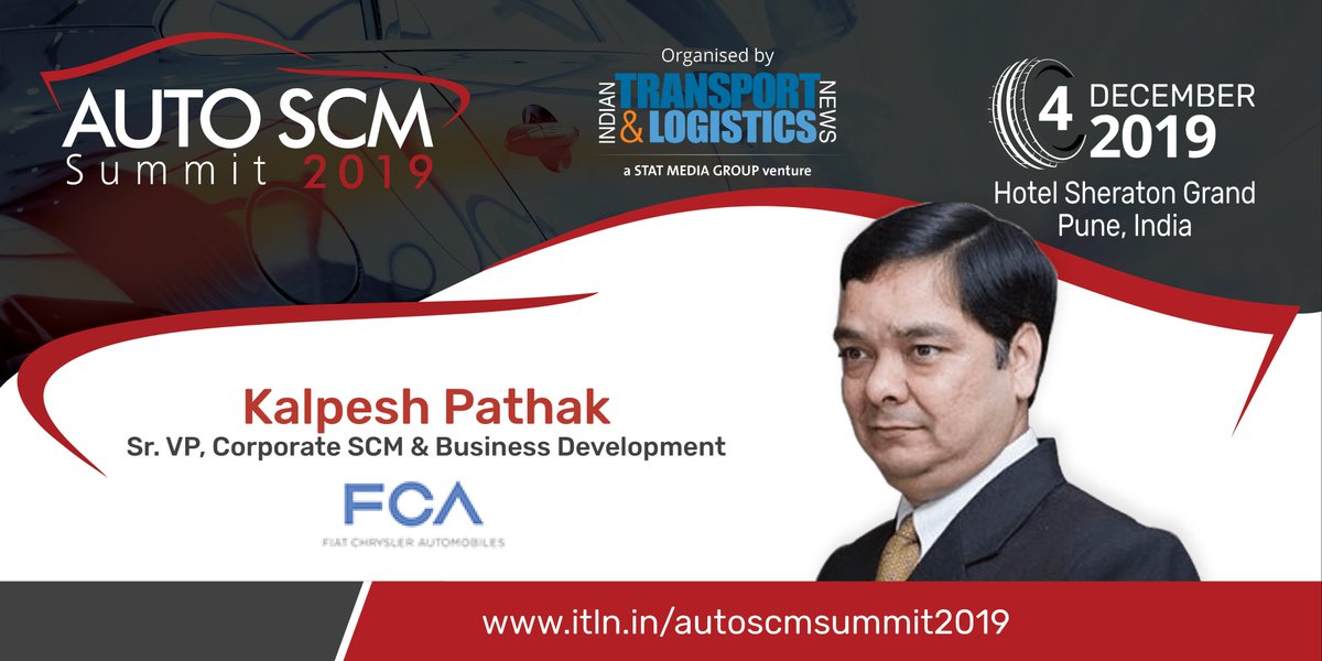 AutoSCMSummit's tweet photo. We are happy to introduce KALPESH PATHAK, Sr. VP, Corporate SCM & Business Development, Fiat Chrysler Automobiles, as a speaker for #AutoSCMSummit
@fcagroup #fiatchrysler #fcagroup @ITLNLive #autoscm2019 #autoscm #autoscmevent #event2019 #conference2019
https://t.co/tP5RTTurpO https://t.co/VFnUmOPnsR