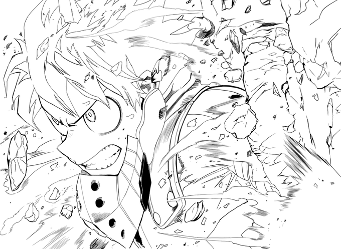 あとは影の描きこみ!

漫画のヒロアカ描いてみるとかなり細かいですね

#僕のヒーローアカデミア #ヒロアカ #緑谷出久 #模写 #途中 創拡 