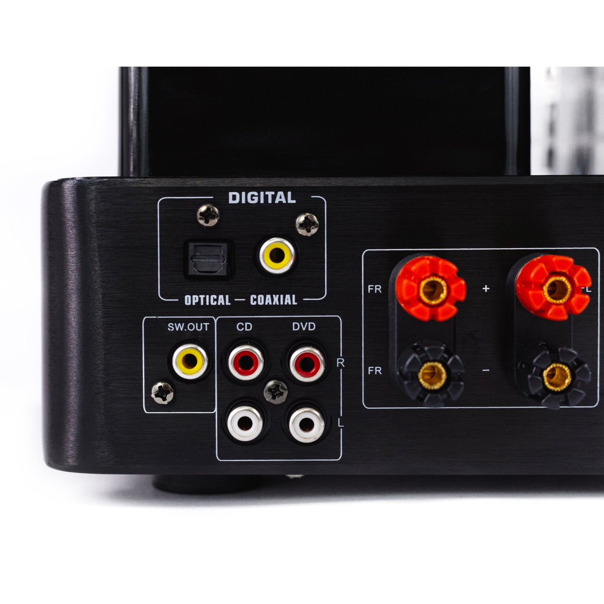 Bluetooth Tube Amplifier
2.1 Channel
Input:Coaxial/Optical/CD/DVD/USB/Bluetooth/Sub out
Power Output: 45W RMS x 2 into 4 ohms,2%