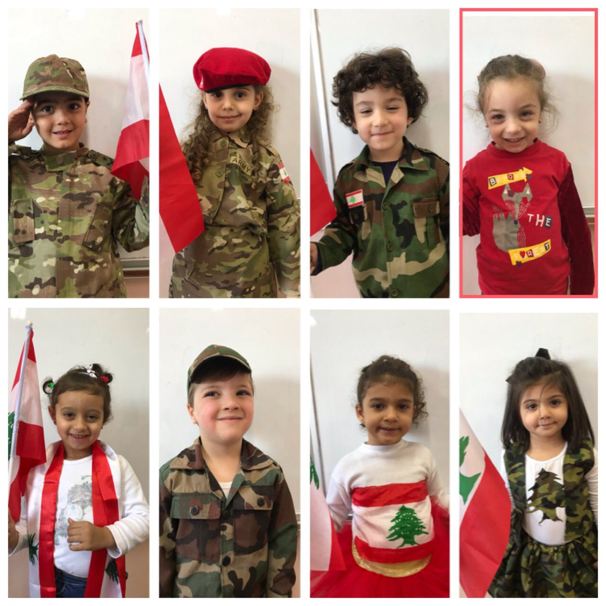 Happy Independence Day from KGII”A” soldiers🇱🇧 @DawhaHighSchool <a href="/KNaamet/">Naamet Kanaan</a>  لبنان-يتوحّد#