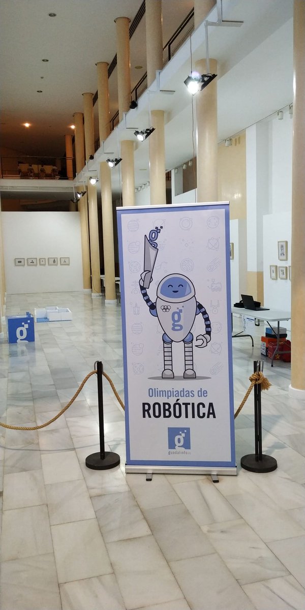 mayhuelva's tweet photo. Buenos días desde #Moguer en las olimpiadas de robótica de @RedGuadalinfo de #Huelva @AjFdezcano @AytoMoguer @esingenieria_jr https://t.co/hX2StR700U