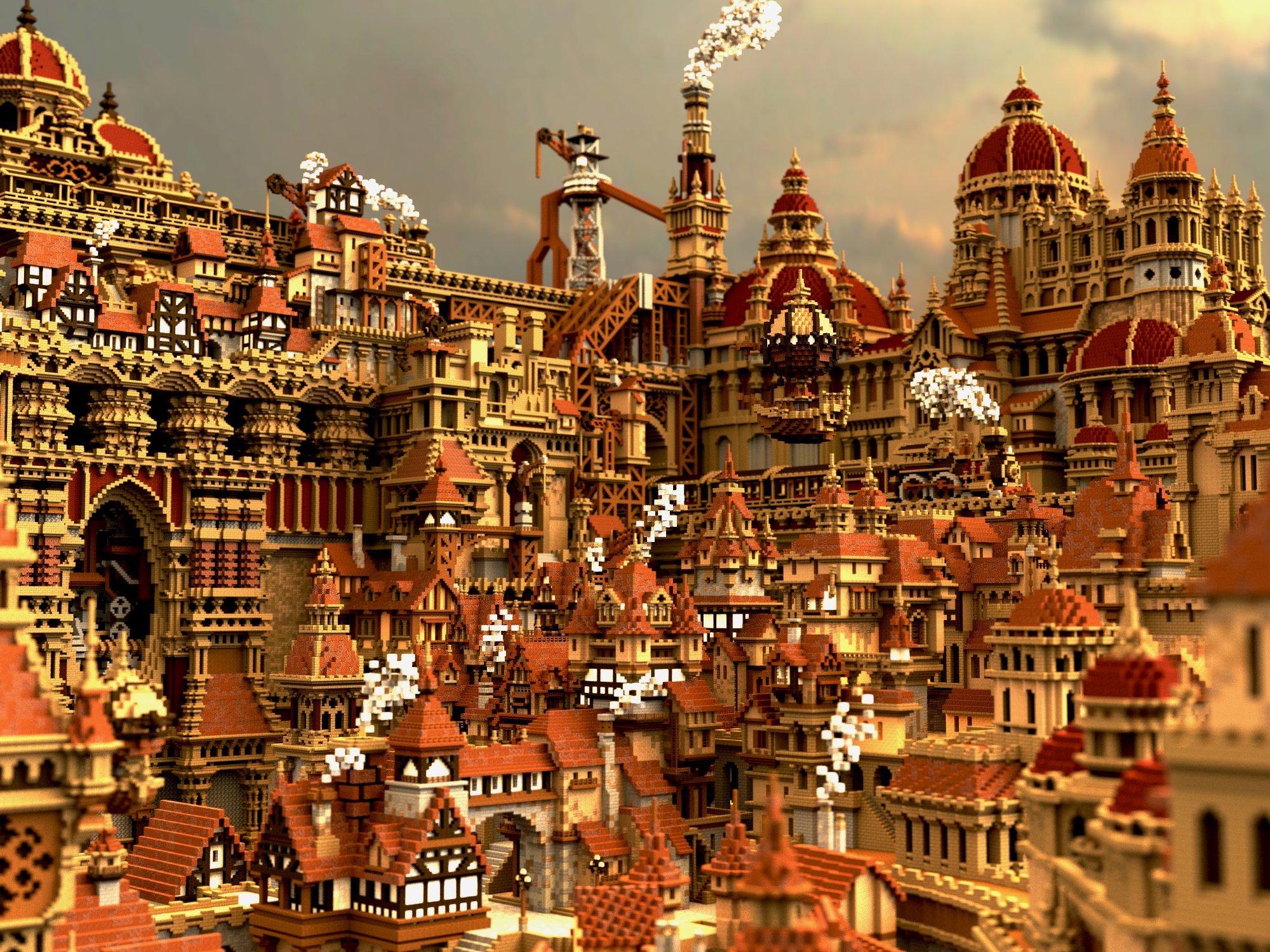 とまとん 時計仕掛けの街 Minecraft Minecraft建築コミュ T Co Fles5rsqnr Twitter