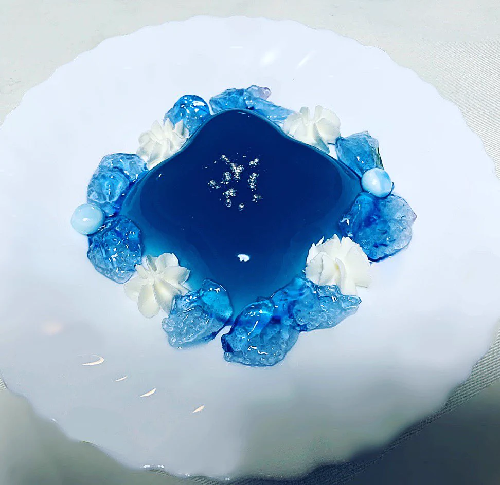 芸術的！青の手作りスイーツがオシャレすぎる件