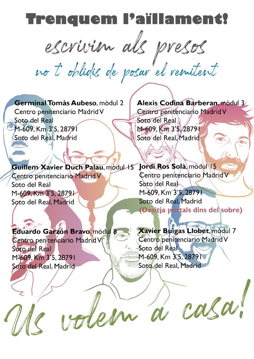 Dissabte 23 de novembre
(quan fa ja dos mesos de les detencions del 23 setembre!)
A Mollet del Vallès
De 12 a 20 h
#solidaritat 
#llibertatdetingudes23s 
Cc. <a href="/Detingudes23S/">Detingudes23S</a>