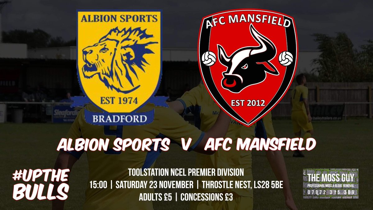🔴⚪️ MATCHDAY! ⚪️🔴

Let's go get three points. 💪

🆚 <a href="/AlbionSportsAFC/">Albion Sports A F C</a> (A)
🏆 <a href="/NCEL/">Macron NCEL</a> Premier Division
🏟️ Throstle Nest, LS28 5BE
⏰ 15:00 KO
🎟️ Adults £5 | Concessions £3