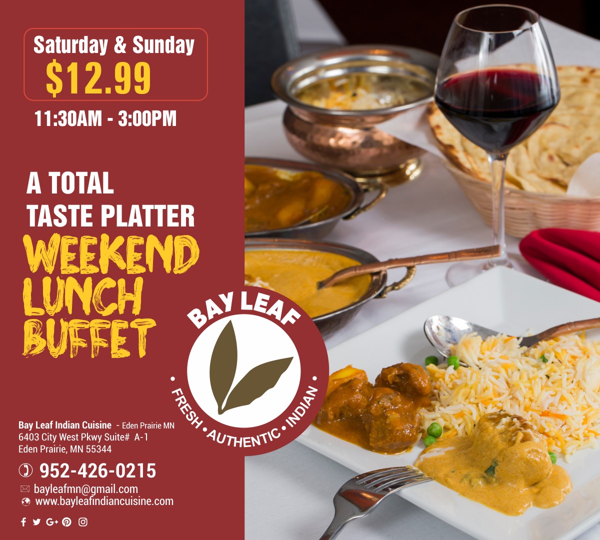 Bay Leaf Indian Cuisine Eden Prairie MN (bayleaf_eden) Twitter