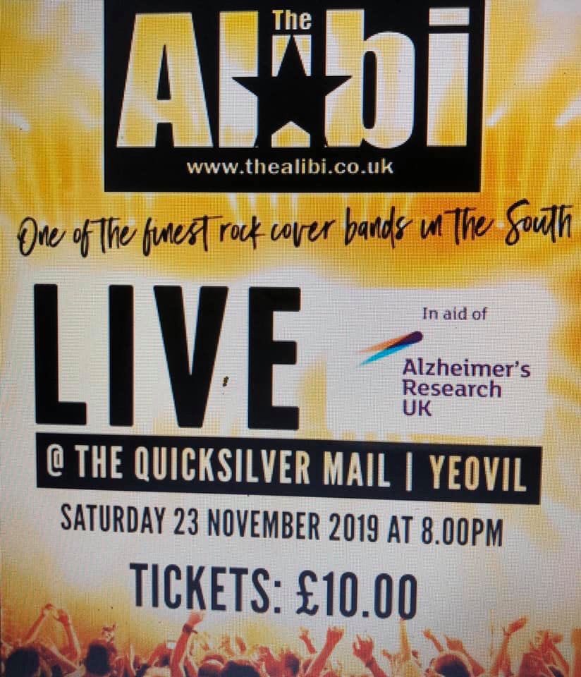 QuicksilverMail's tweet image. From one brilliantly funny show last night to another great one guaranteed tonight. Come a long and show your support to Alzheimer’s Research UK  and see a pretty awesome band at the same time 🍻🎶🕺