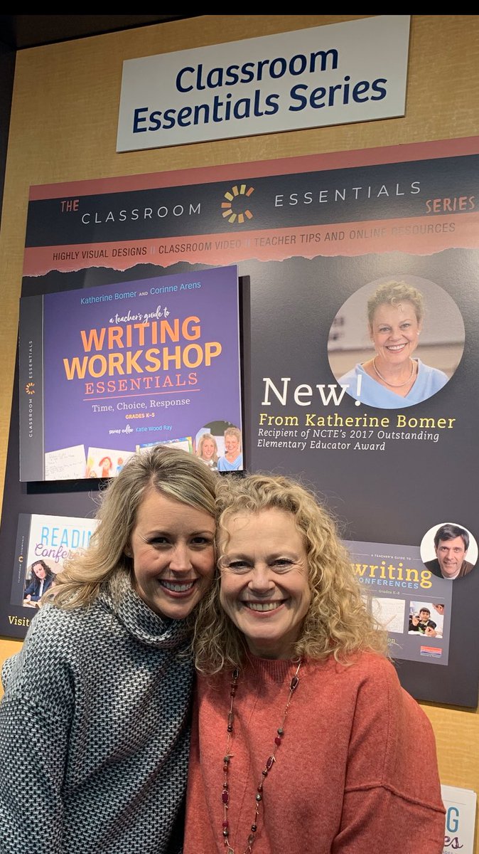 My friend. My mentor. My co-author!!This beauty is coming your way in March and we are so excited to share it with the world. @KatherineBomer @HeinemannPub #classroomessentials #NCTE2019