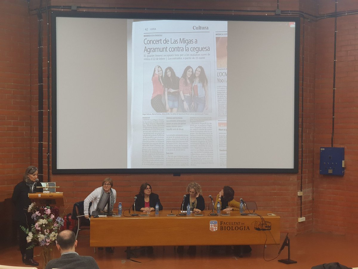 ONLY4UEYES1's tweet image. Felicidades por la magnifica master class que se realizó el pasado lunes 18/11/19 en la facultad de biologia de bcn! La experiencia de  @marcelaciccioli abre puertas al mundo @GMarfanyN @mcreusv referentes de lucha, constancia y optimismo!  #mascercaquelejos #bbs1