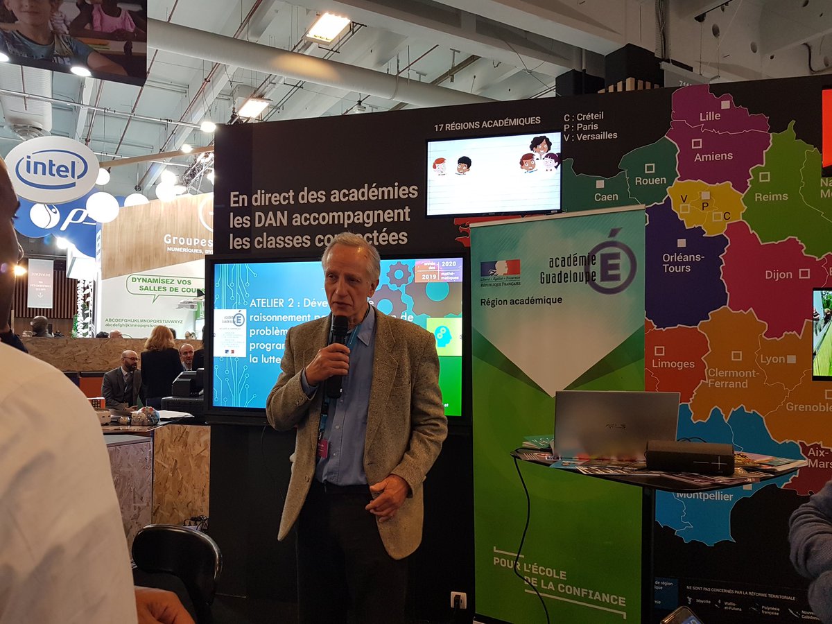JohannaBasti's tweet image. Marc Gatine, membre de la Direction nationale des Scolaires @ffechecs est intervenu lors de l'atelier sur le développement du #raisonnement par la résolution de problèmes en #codage et #programmation. @EducationFrance 
@educatectice @weblaligue