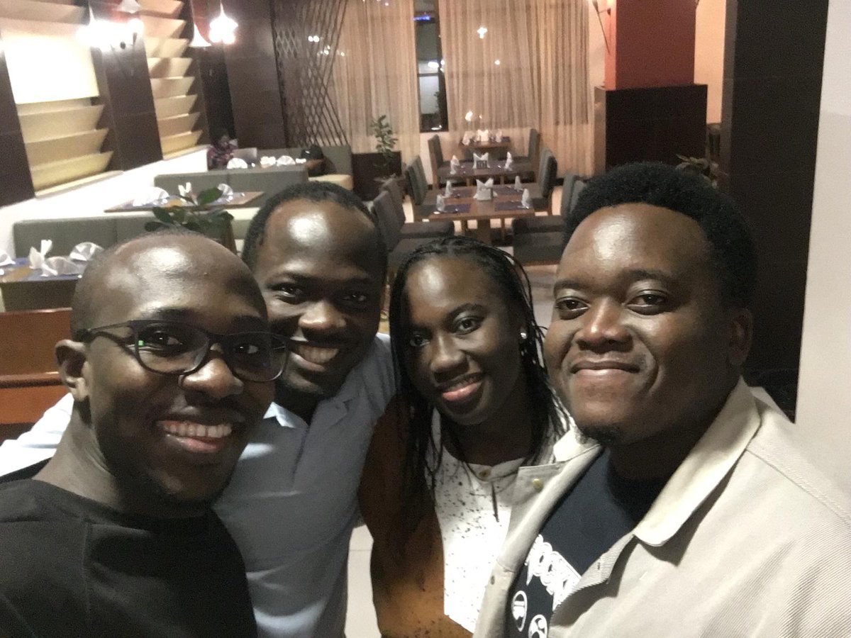 Babadetide's tweet photo. Dinner with friends from Mali, Senegal and Tanzania at Addis Ababa, Ethiopia.

#peace
#Africa
#Youth
#ambassador
#AU
#Ethiopia
#AddisAbaba
#AYAP
#Lawyer
#WestAfrica
#Nigeria
#thankGod
#Babade
#disputeresolution
#conflictmanagement
#conflictmanagementtraining
#connectingpeople https://t.co/oYfeJDQo9S
