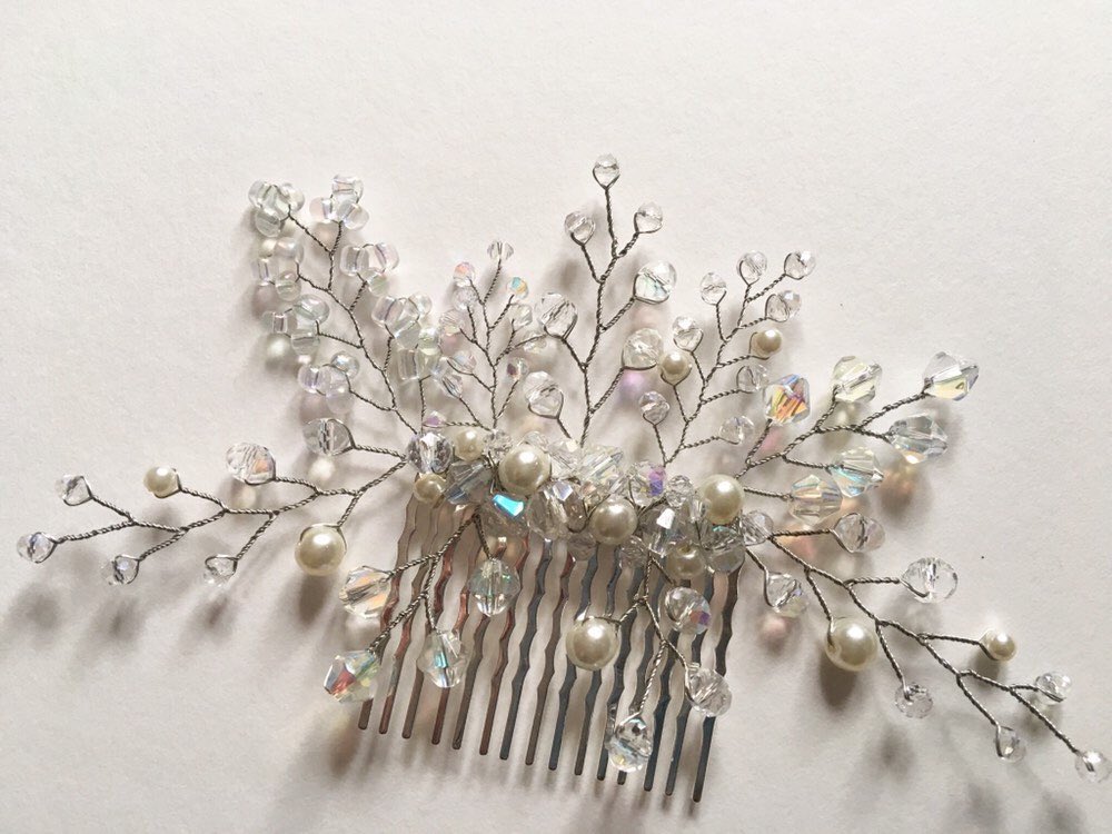 JewelleryKarner's tweet photo. Excited to share this item from my #etsy shop: Clear ab #crystals #ivory #glasspearls #haircomb #wedding #hair #bridal #accessories #motherofthebride #formal #accessory #hairpiece #bridesmaid #bride #winterball #christmasparty #winterformal #jewellery https://t.co/S6FJx4aSnW https://t.co/ZHNr8UuMbu