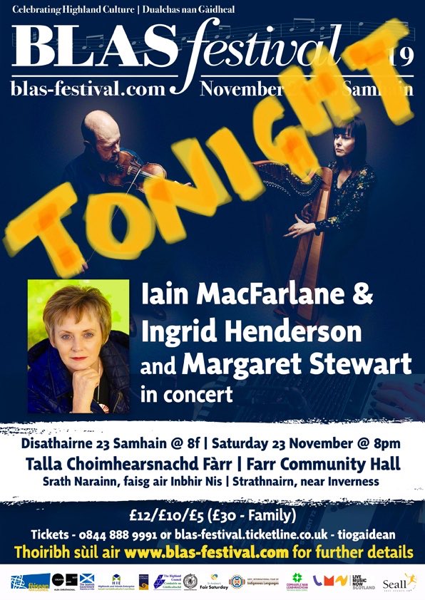farrtalks's tweet image. Last shout out for tonight’s #Blas gig in Farr hall - Cò-hosted by pals at #fèisfarr - talent, teas &amp;amp; cheer for a cold Novermber night.  Thigibh ann! Come along 😊🎻☕️🎼 tickets on the door