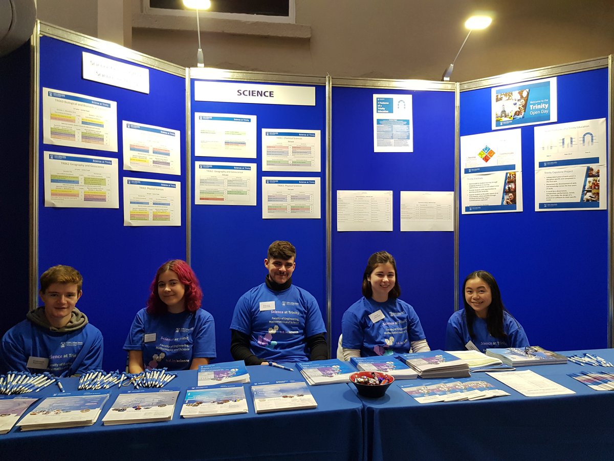 Our Trinity Science students ready to answer your questions at the #TrinityOpenDay