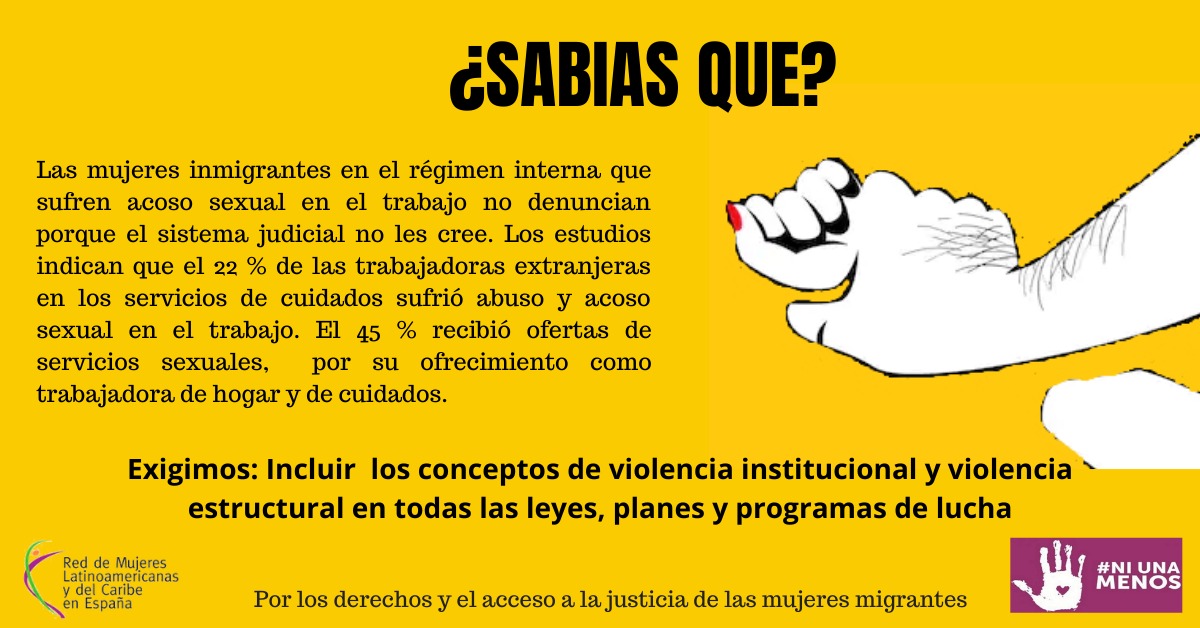 Sabes que esto pasa con las #MujeresMigrantes trabajadoras de servicio domestico y cuidadoras #EmpleodeHogarDigno. Porque  tenemos voz #MujeresMigrantesVisiblesConDerechos Te lo contamos👇👇👇👇