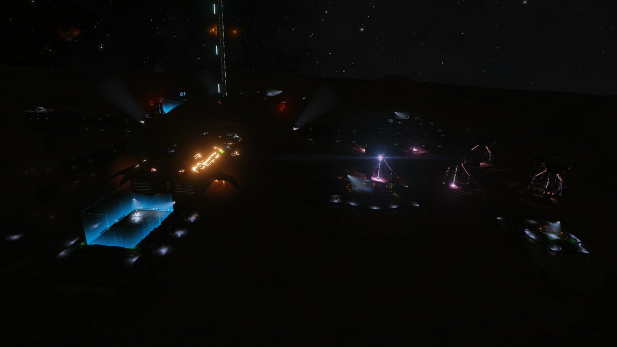 Nemisis_Wolf's tweet photo. We've not had Comms for the past week but we've not been idle! We finished collecting all the materials required to engineer the Ubiquitous Orange and we've been running round visiting the Engineers! @EliteDangerous @PaigeHHarvey #HullSealLife #EliteDangerous #EliteEngineering https://t.co/99ASf2bbf1