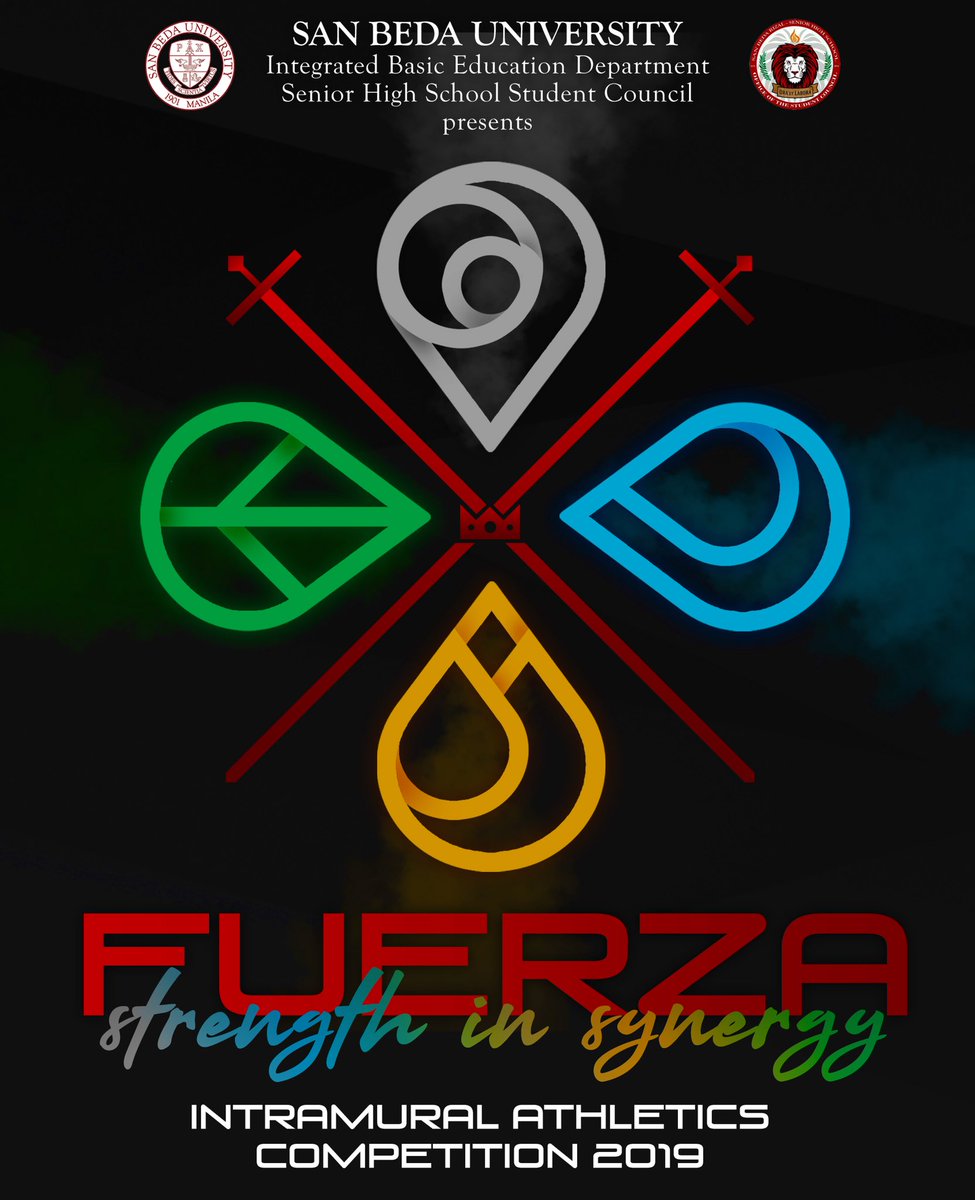 Agos 🌊
Liyab 🔥
Simoy🌀
Yanig ⛰

Ipaalam sa lahat kung saan kayo nabibilang! 

Ngayong Lunes, sama-sama nating ibandera ang ating mga kulay at ipamalas ang angking kahusayan sa palakasan.

#FUERZAStrengthInSynergy #IAC2019