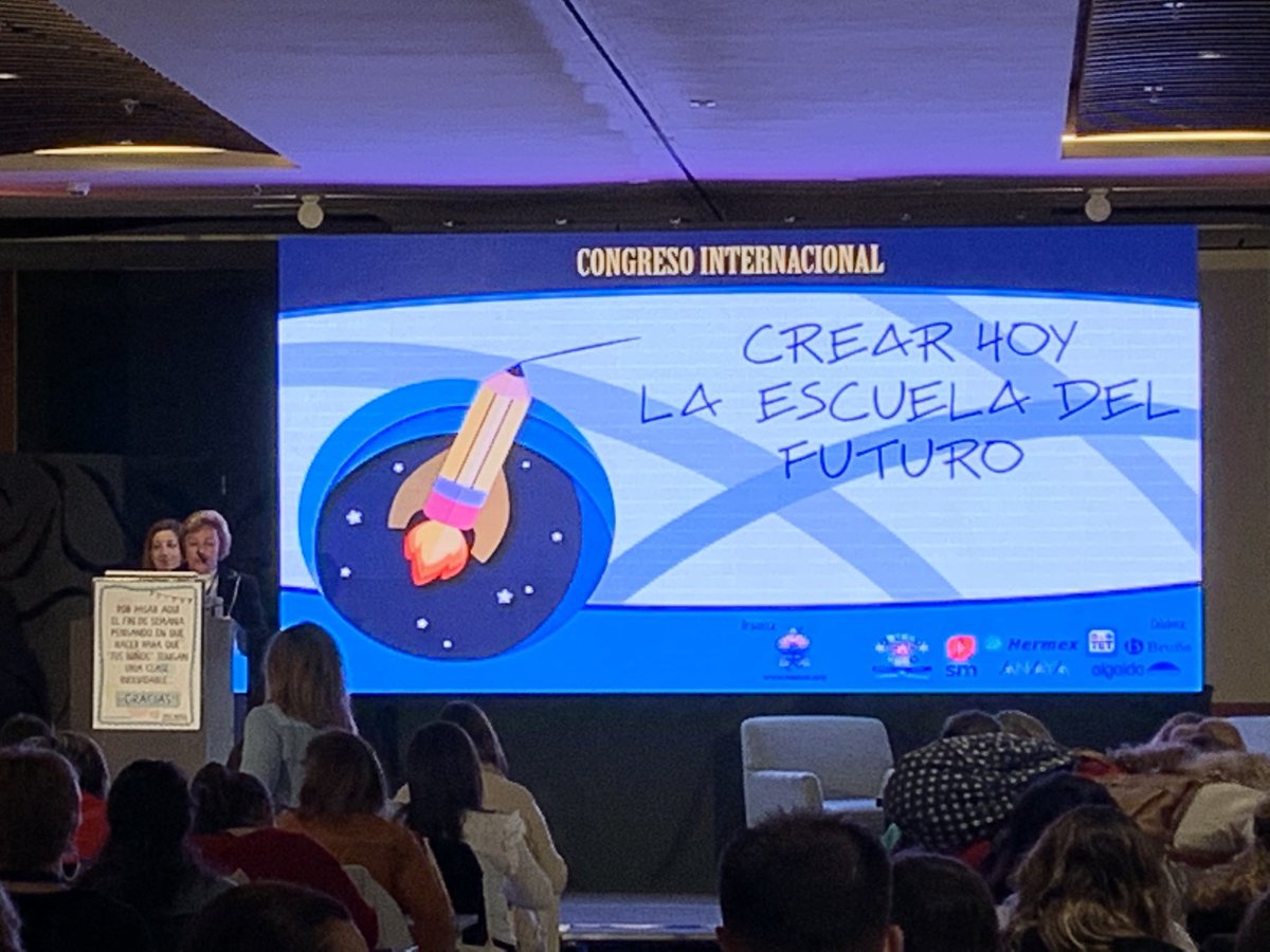 dainaisard's tweet photo. Assistim, a Madrid, al Congrés Internacional d’@ameiwaece ‘Crear hoy la escuela del futuro’, on la Belén Raja ha presentat el projecte d’arts plàstiques d’EI a l’Escola. Enhorabona, Belén, per la ponència i per la feina del dia a dia! #congresoamei19 https://t.co/dyxu0BpQXC