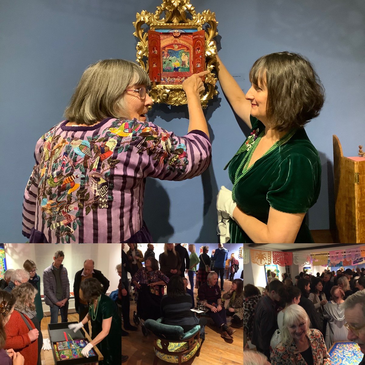 Wow, what an opening night! Thanks so much to everyone involved with ‘Pictures &amp; Dioramas’ by #CorinnaSargood. 
We feel honoured to be sharing this extraordinary work for the first time.
See website for event and workshop details (show ends 21/12)
blackswanarts.org.uk