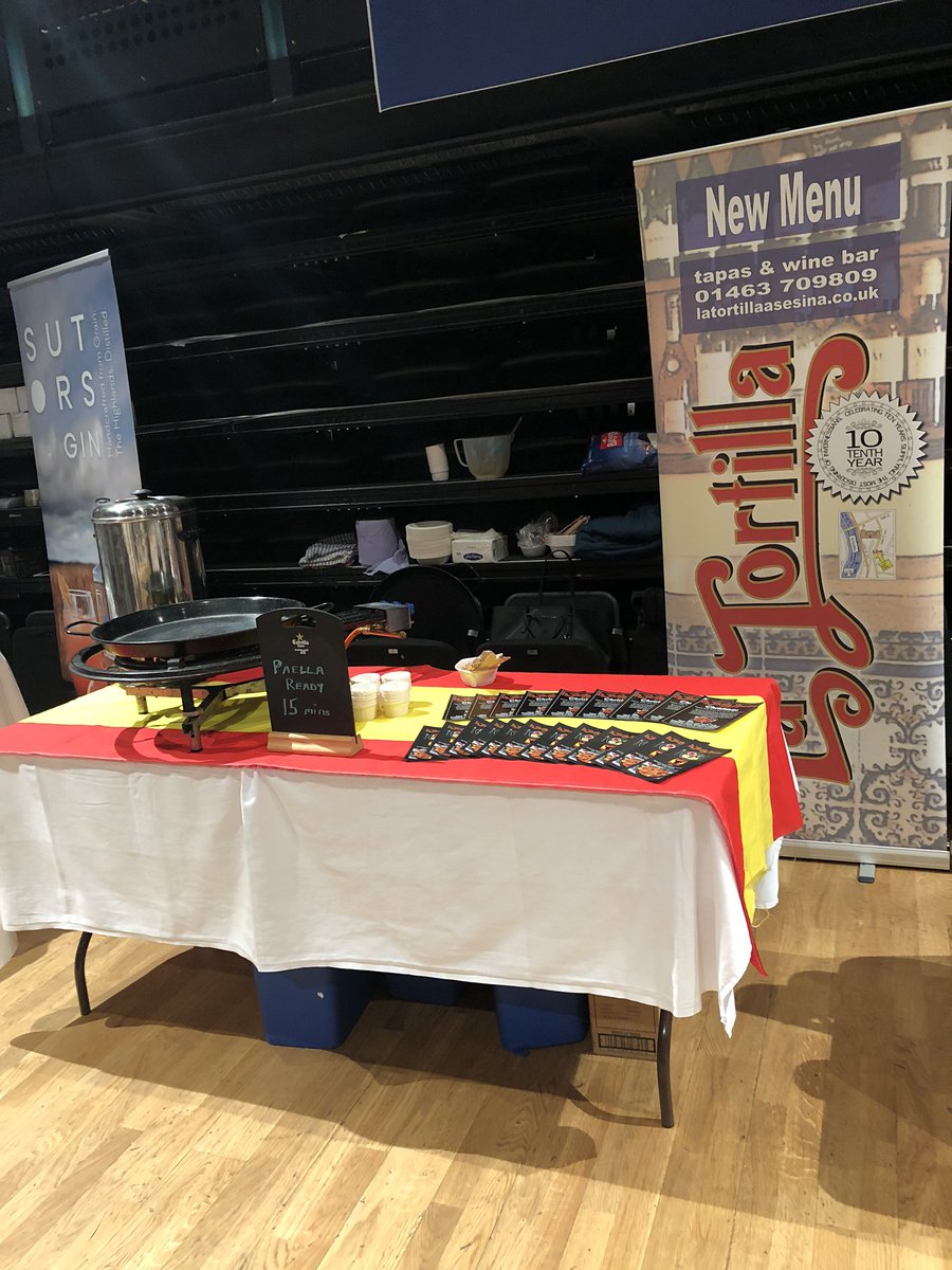 We’re here and set up, come along and say hello! #HighFoodFest19