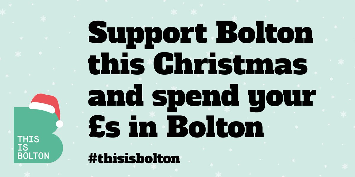 Hey Bolton! So today we launch our festive #shoplocal #boltonpound campaign. Please please support our campaign by retweeting this simple message and using our graphic. Thank you! #thisisbolton