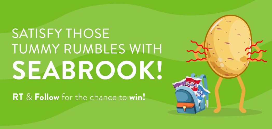 SeabrookCrisps's tweet image. Satisfy those tummy rumbles with Seabrook! #RT &amp;amp; #Follow for a chance to #win a box of crisps! (UK Only)