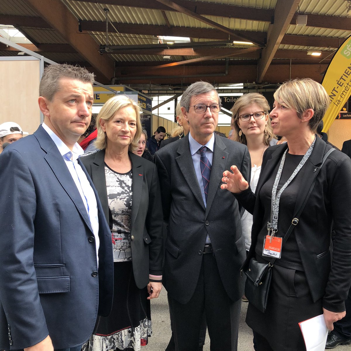 L’inauguration bat son plein avec monsieur le maire <a href="/GaelPerdriau/">Gael Perdriau</a> monsieur le recteur <a href="/DugripOlivier/">Olivier Dugrip</a>  madame la présidente de l’université <a href="/michele_cottier/">MicheleCottier</a> <a href="/letudiant/">l'Etudiant</a>