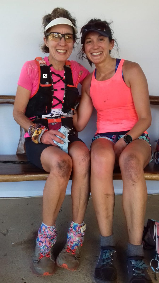 #LesothoUltra 38km ladies 1st &amp; 2nd went to Franci Myburgh and Driekie Black! They ran most of the way together and finished a minute apart (6:28:15 &amp; 6:29:17)!