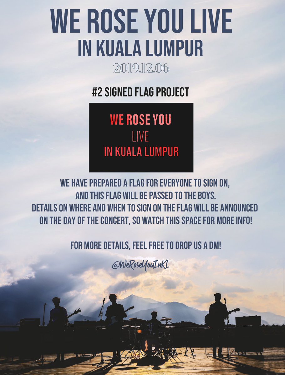 OurWorldHajoon's tweet photo. We’re excited to announce our fan projects for #WeRoseYouinKL 🌹 

These projects have been approved by MMT. More details will be announced on the day of the concert! 

See you soon 😉  

#더로즈 #TheRose #TheRoseinKL https://t.co/giY1ccPuri