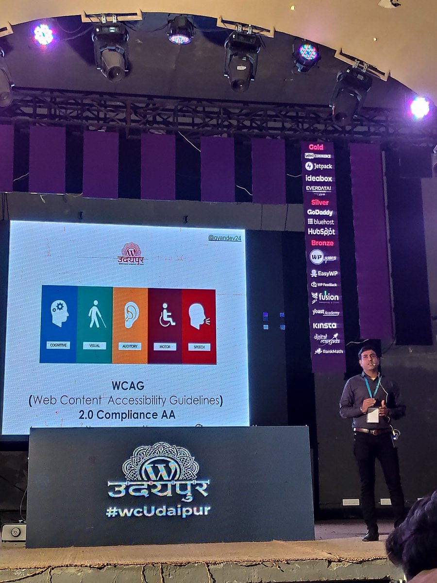 iamdharagandhi's tweet photo. Last One Topic By Vishal Sharma β WCAG 2.0 AA Compliance WCAG 2.0 AA compliance
#wcUdaipur #WordCamp #wapuu #WordPress #Udaipur #WCudaipur #WordCamps #india #wpallsupport https://t.co/NmoAZHGs6n