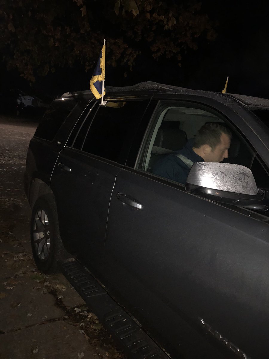YostUsher's tweet photo. It’s gameday! Time for the Bloomington Roadie to commence with @tfasca &amp; @calebjhale #GoBlue #WinTheRest https://t.co/JuF0gclECp
