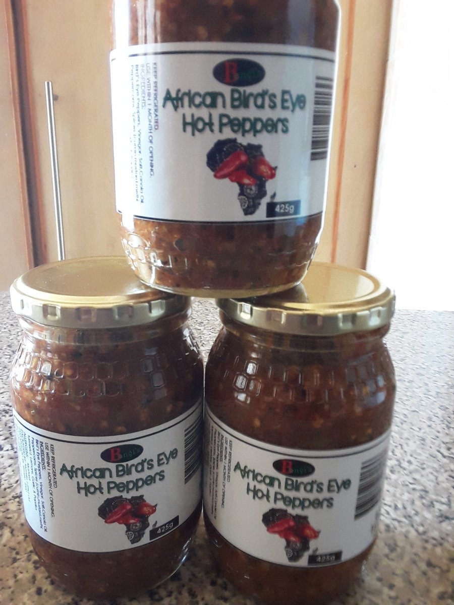 bathabilen's tweet photo. My pickled chilli peppers....Bongi's African Bird's Eye Hot Peppers ...best condiment; fresh and natural ingredients; available in Mpumalanga Spars...
SuperSpar Secunda
SuperSpar Bethal...

  #DJSBU https://t.co/b0xQWjeXnI