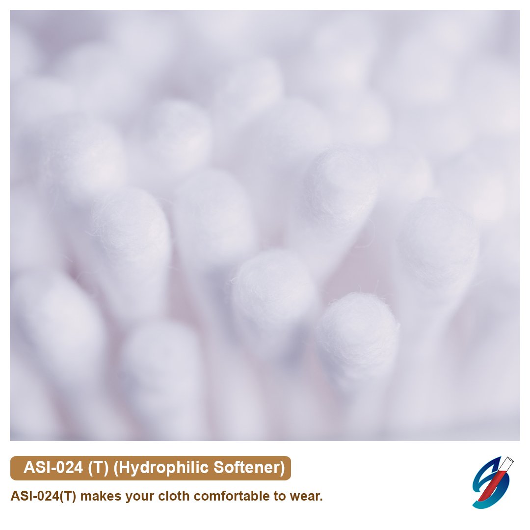 auxi_s's tweet image. ASI-024(T) hydrophilic softener gives soft and silky hand with lofty feel and high absorbency on knitted fabrics and terry towels.#detergent #nonionic #anionic #surfactant #deforming #watersaving #timesaving #improves  #continues #machine #textile #textileauxiliaries #factory