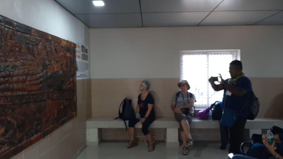 RailMinIndia's tweet photo. Terracotta art work depicting the history of Nilambur Railway line has become an attraction for passengers  at the waiting hall of Nilambur Road Railway Station of Palakkad Division, Southern Railway. https://t.co/EWfHBcPHyC
