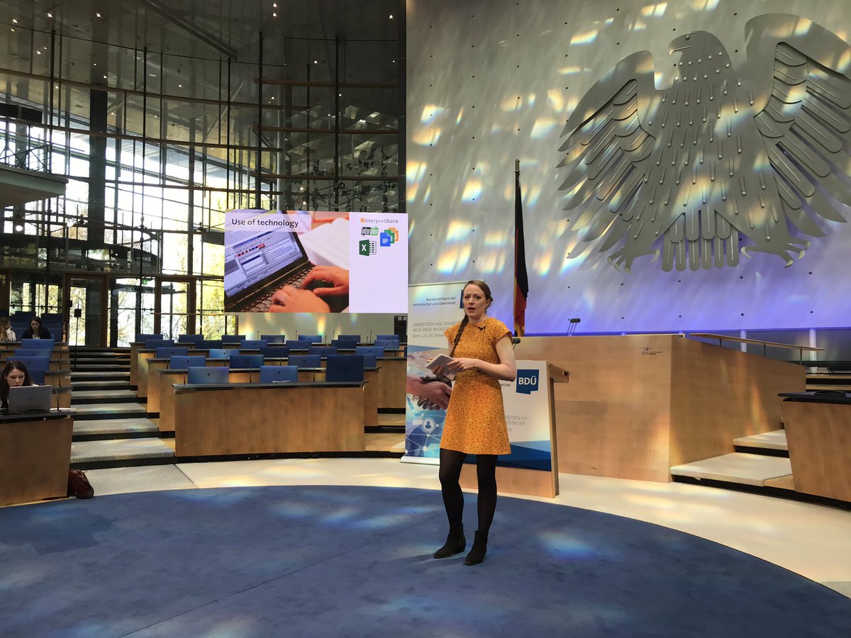 Jurtrans_Ltd's tweet photo. #BDÜKonf19 Sarah Fisher on the rise of technology use by interpreters and exploring whether interpreters have concerns about tech https://t.co/yXVaoDtY0p
