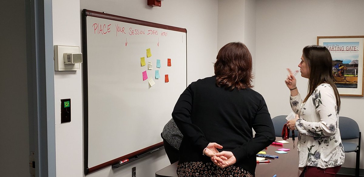 Ideas are starting to fill the board! #edcampmd