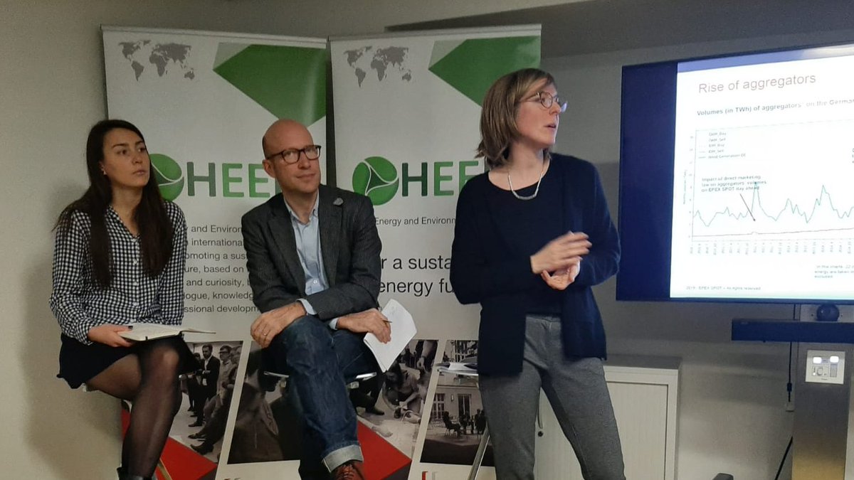 HeenNetwork's tweet photo. How close-to-real-time #PowerSector markets accelerate the #EnergyTransition: integrating #RES, enabling #aggregators &amp; #flexibility at all #grid levels, pushing #FossilFuels out of #MeritOrder
- @EPEXSPOT_SE’s Kora Töpfer, #HEEN12 at @IEA

#HEENworkshop on #decarbonization https://t.co/z29FqxD50q