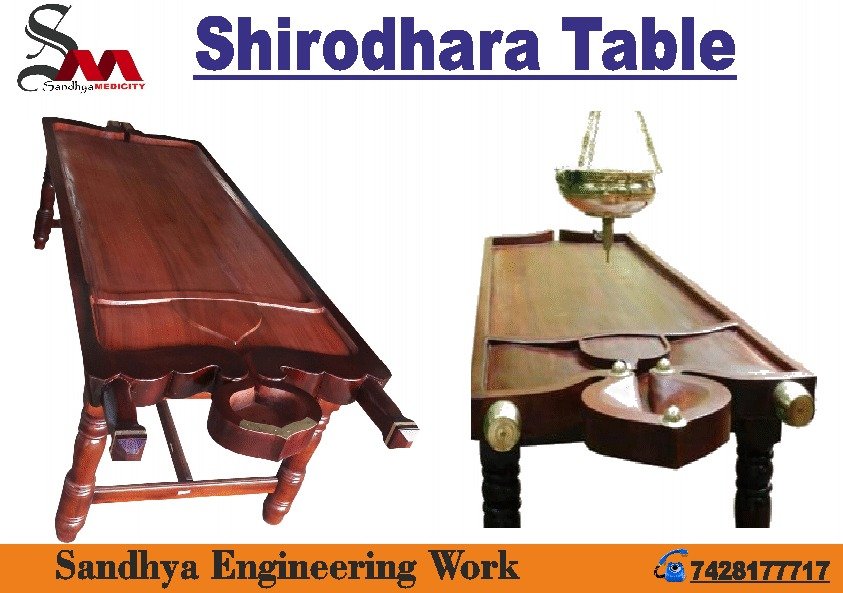sandhya_engg's tweet image. Shirodhara Table
In order to keep pace with the never-ending demands of customers, we are involved in offering a wide range of Shirodhara Massage Table.

Product Description

Table Also Available in
Anna Venga Wood
Neem Wood 
#shirodhra
#massage
#table
#stand