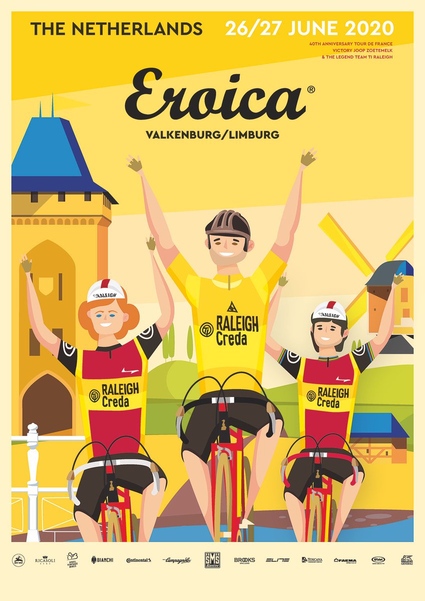 EroicaLimburg's tweet photo. Eroica Limburg poster 2020?
✏️ YOU have the choice!!
Which poster should be the official Eroica Limburg poster for the fifth edition in 2020. YOU decide. 
--Vote below till coming wednesday November 28--
Poster by @CrasbornCV - Marco Nix https://t.co/rTVGGp6re7