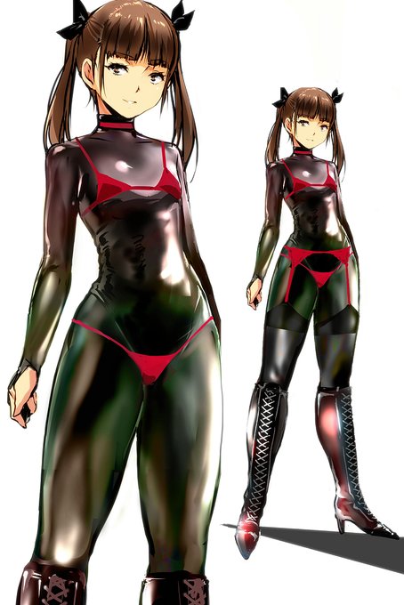 ぴちぴちスーツ女子 