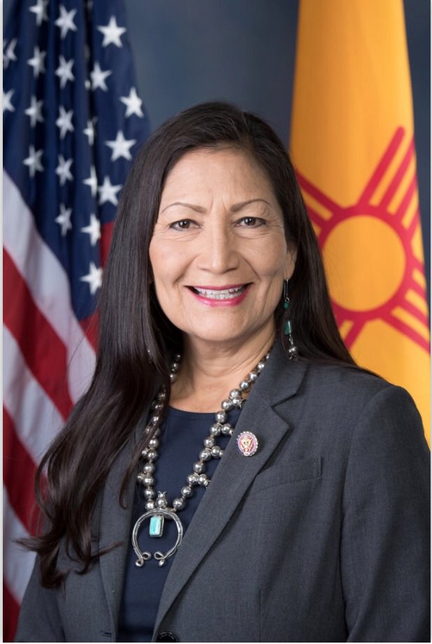 Secretary of the Interior would be Debra Haaland, Congresswoman from New Mexico and one of two Native American women elected to the U.S. Congress