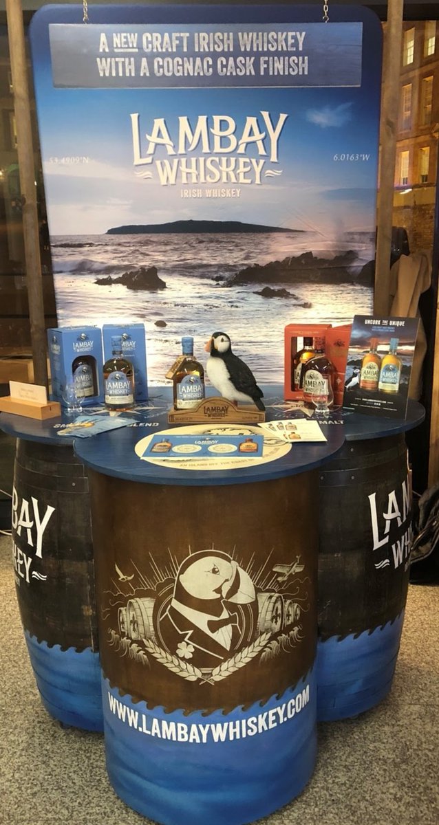 LambayWhiskey's tweet photo. Ready to taste cognac cask finished Irish whiskey? We'll meet you today at Whiskey Live, Dublin, join us on stand L12. Check it out: https://t.co/Hz4H3iZQIA
#drinkaware #drinkresponsibly #lambaysinglemalt #lambaysbb #lambaywhiskey #cognaccaskfinish #camuscasks #uncorktheunique https://t.co/PvR2EPsLNw