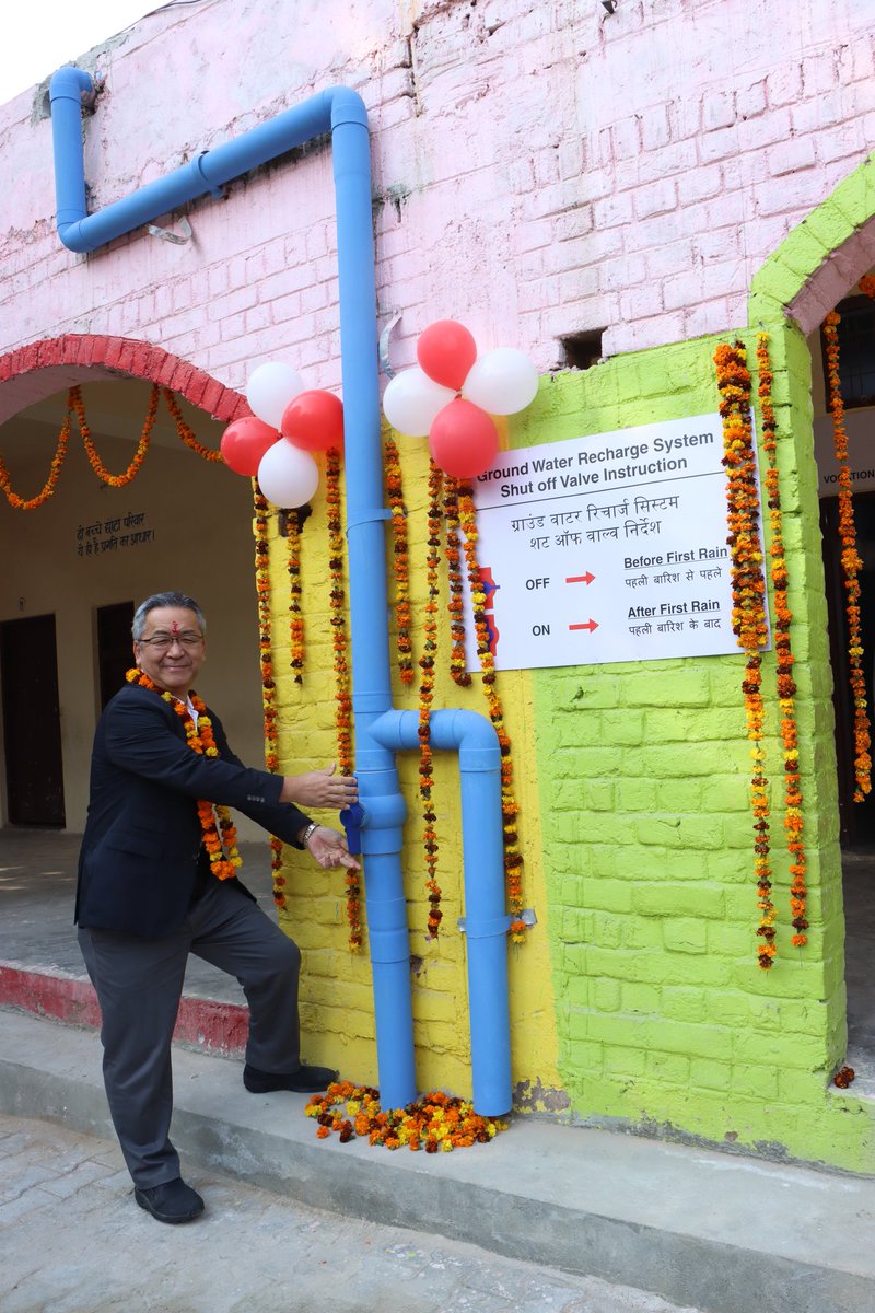 Canon_India's tweet photo. In sync with Government of India’s ‘Jal Shakti Abhiyaan’, Mr. Kazutada Kobayashi, President & CEO, Canon India, inaugurated groundwater recharge and a rainwater harvesting project with an aim to provide villagers access to clean and safe drinking water. #CanonForCommunity https://t.co/o6fltIPzbg