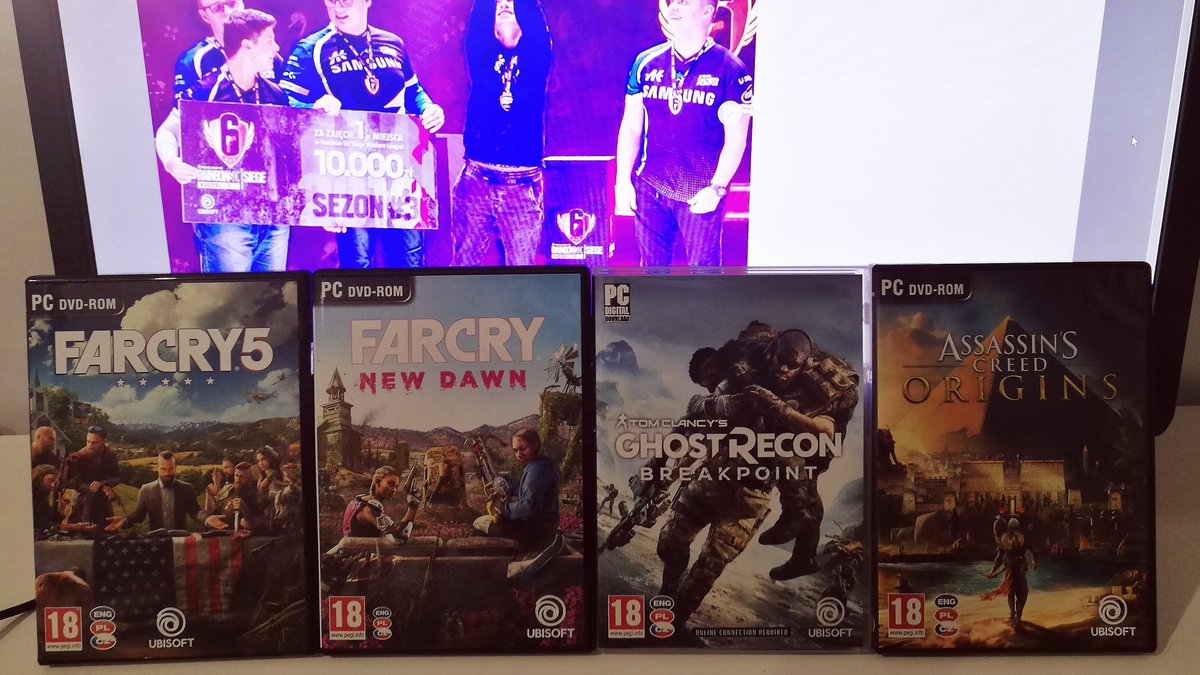 GIVEAWAY😎
4 Games 4 Winners 

Rules:
✅Follow <a href="/MefistoR6/">Mefisto</a> 
✅Like &amp; RT
✅Follow instagram.com/mefistor6

Winners will be announced on December 5
Best of luck! 🔥