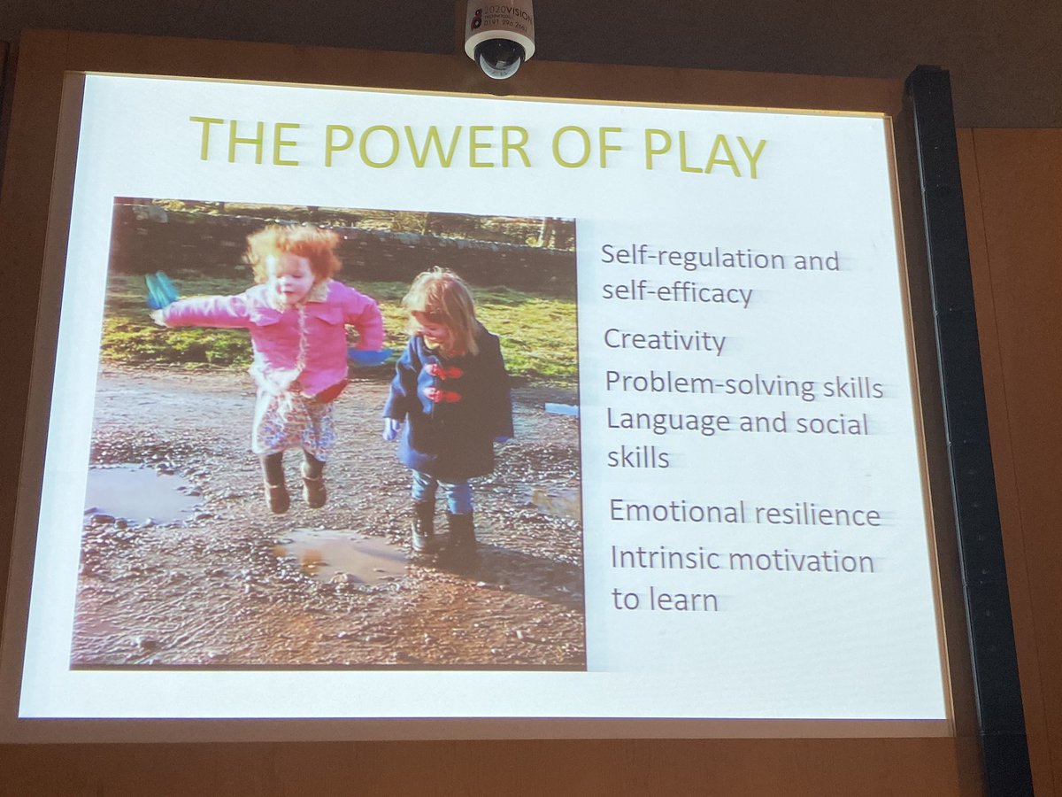 kymscott5's tweet photo. Sue Palmer of @UpstartScot talking about ACEs, the excellent work of @suzannezeedyk, & the need for children to have Awesome Childhood Experiences. Play is fundamental to this. #UpstartKEYU https://t.co/SI7kWss7P5