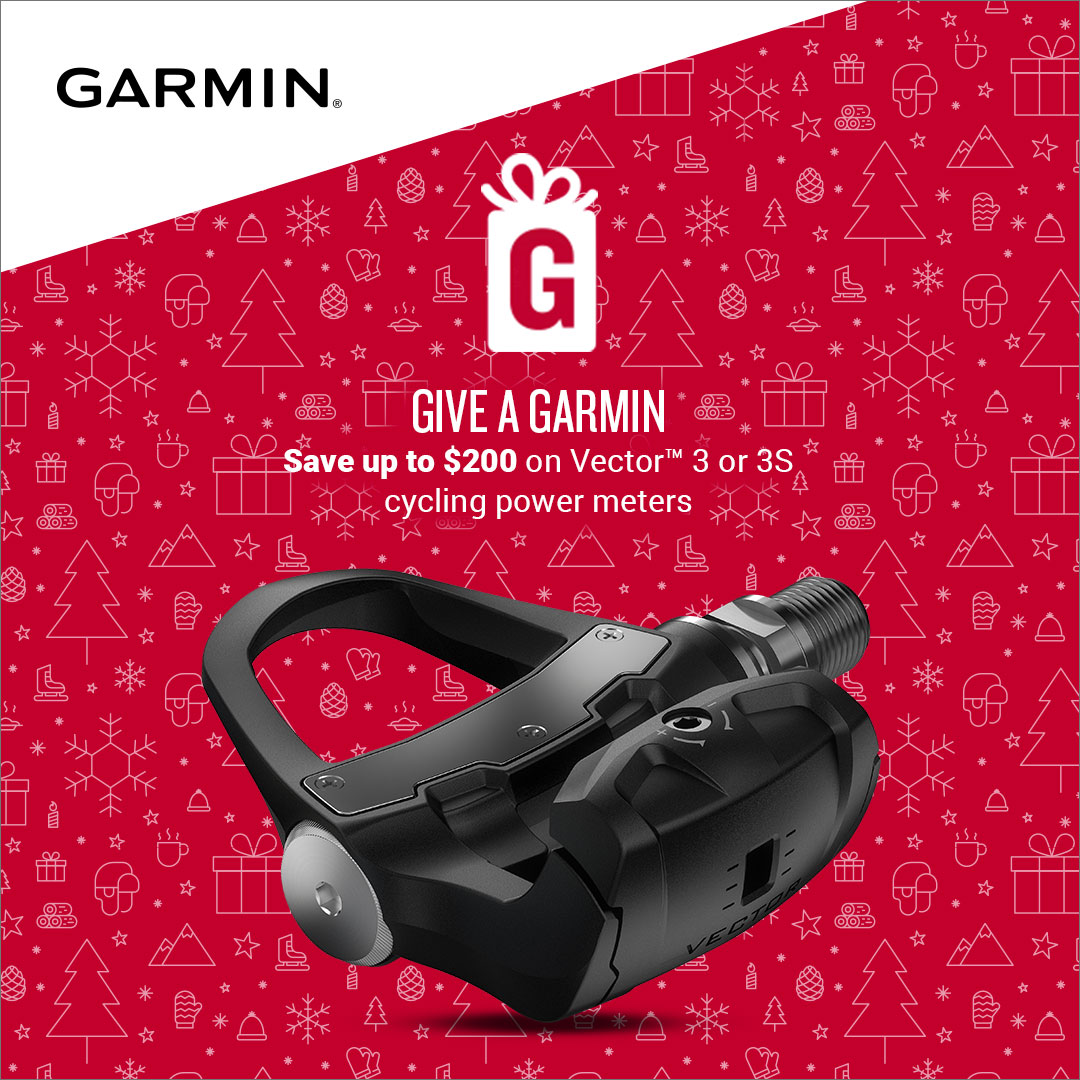 Holiday Deal 🎁 The perfect gift for the cyclist in your life. Enjoy up to $200 off on Vector 3 or 3S cycling power meters! 
.
.
#clevertraining #trainsmarter #garmin #gifts #blackfriday #givegarmin #holidays #cycle #deals