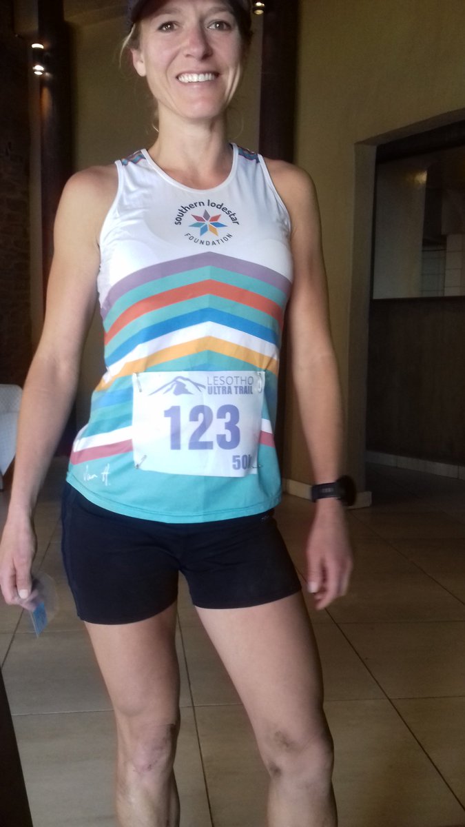 Look who sneaked in! Jo Keppler takes 2nd place lady in the 50km!
Whoop whoop!

#LesothoUltra #mountainrunning